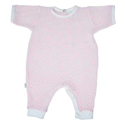 Paty Knit Romper with Pima Binding (Short Sleeve) #266SSJ