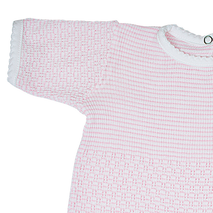 Paty Knit Romper with Pima Binding (Short Sleeve) #266SSJ