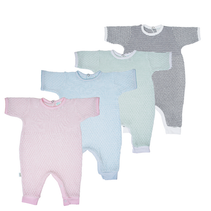 Paty Knit Romper with Pima Binding (Short Sleeve) #266SSJ