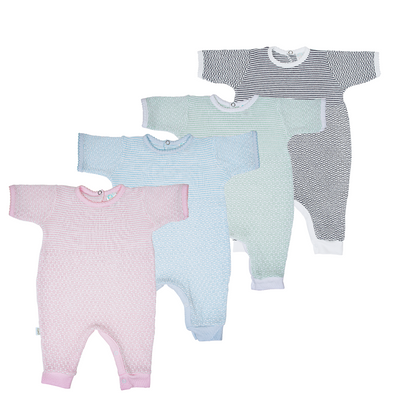 Paty Knit Romper with Pima Binding (Short Sleeve) #266SSJ