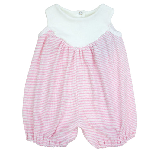 Paty Rib Knit Girls Sleeveless Shortall