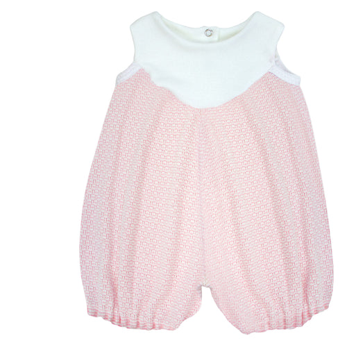 Paty Knit Bubble Romper with Pima Bodice
