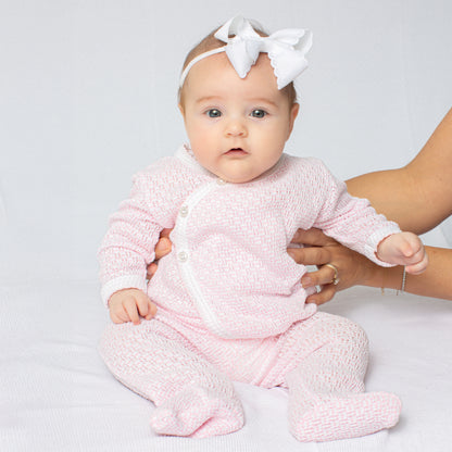 Paty Knit Kimono Footie Set for Newborn, 3 Months, 6 Months