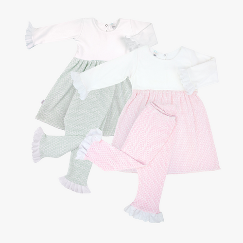 Paty Knit Dress with Eyelet Leggings #298LS