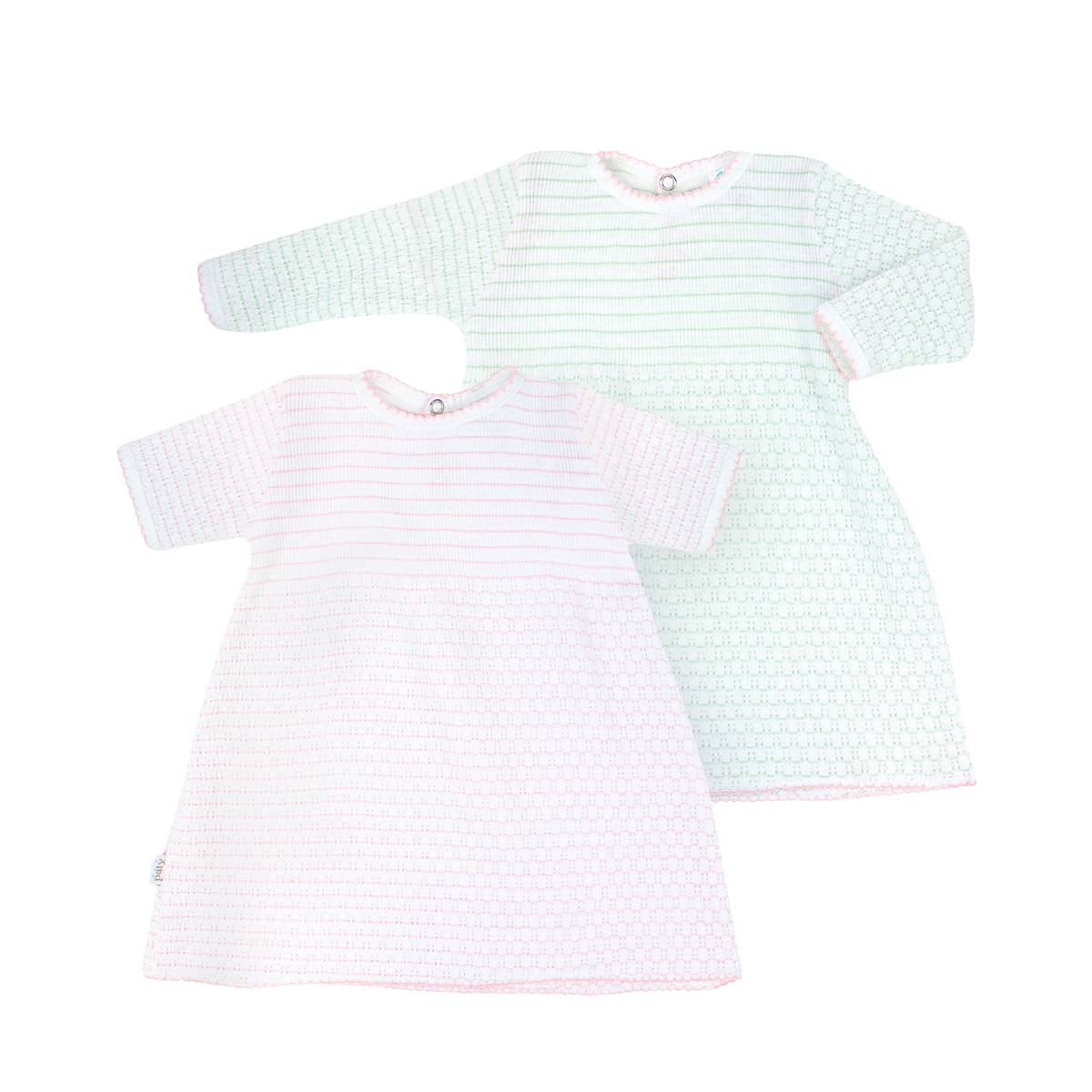 Paty Knit Dress (Short Sleeve, Pinstripe) #303SS
