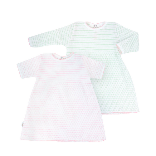 Paty Knit Dress (Short Sleeve, Pinstripe) #303SS