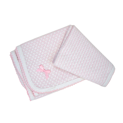 Block Style Monogrammed Swaddle Blanket