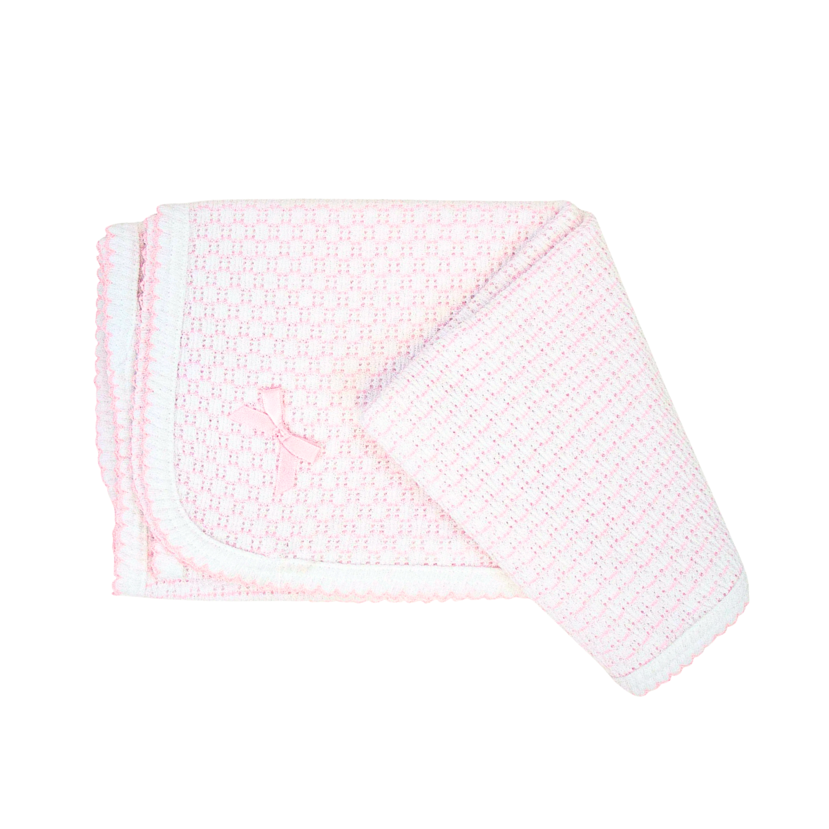 Paty Knit Receiving/Swaddle Blanket (Pinstripe)