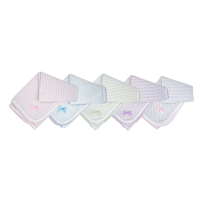 Paty Knit Receiving/Swaddle Blanket (Pinstripe)