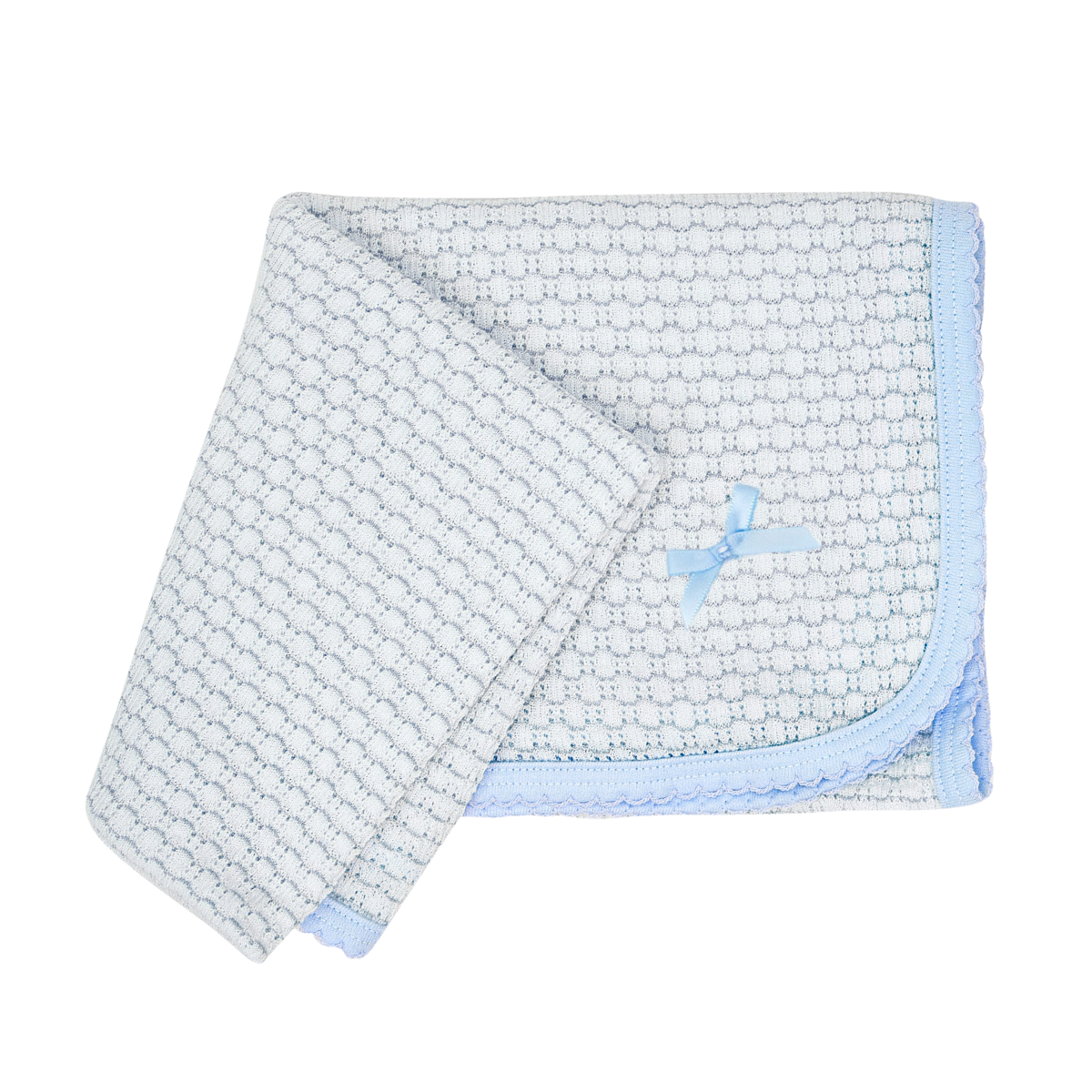Paty Knit Blanket, Pima Binding #307J