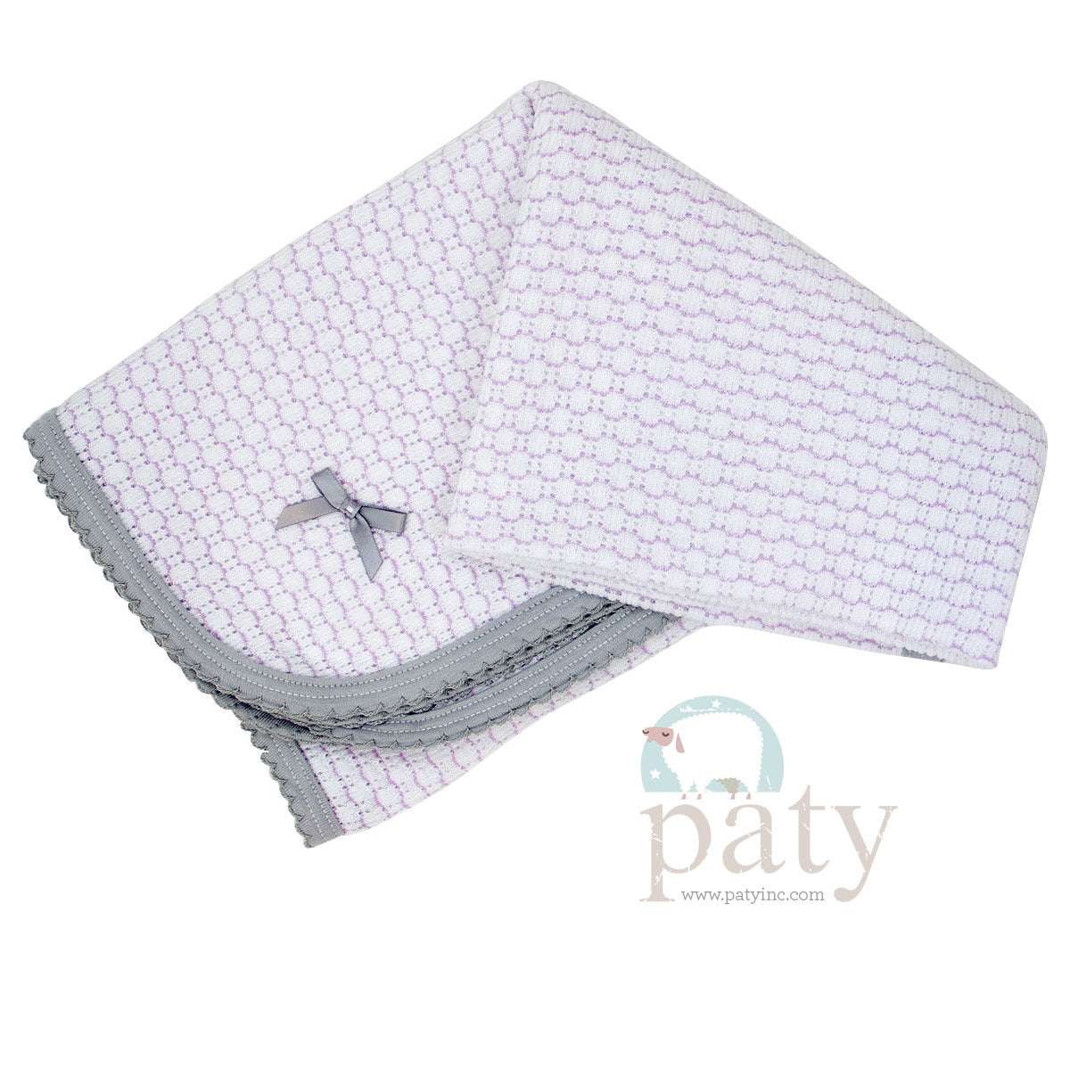 Pinstripe Knit Blanket with Trim Options #307J