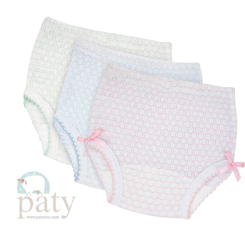 Paty Knit Diaper Cover (No Bows) #312X
