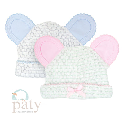 Pinstripe Bear Cap w/ Cotton Trim Options #314J