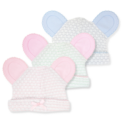 Paty Knit Bear Beanie, Pima Binding (Pinstripe) #314J