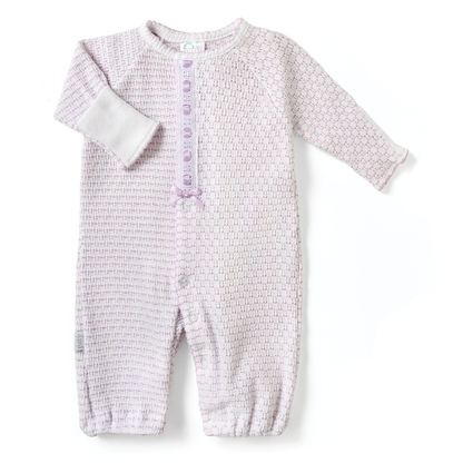 Paty Knit Pinstripe Converter with Eyelet Trim