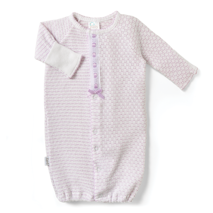 Paty Knit Pinstripe Converter with Eyelet Trim