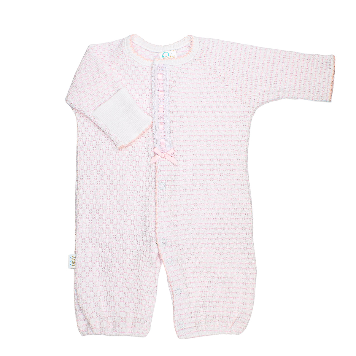 Paty Knit Converter with Eyelet Trim (Pinstripe) #324