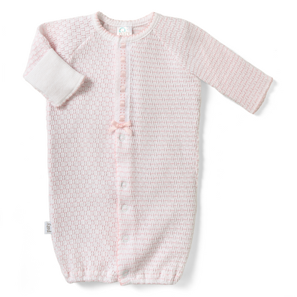 Paty Knit Pinstripe Converter with Eyelet Trim