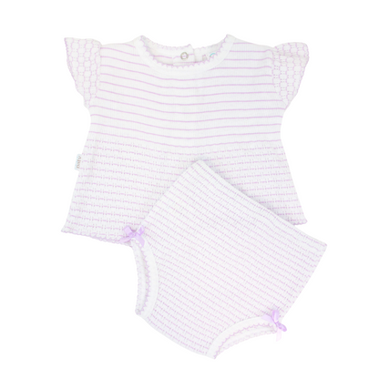 Paty Knit, 2 PC Diaper Set (Pinstripe) #331