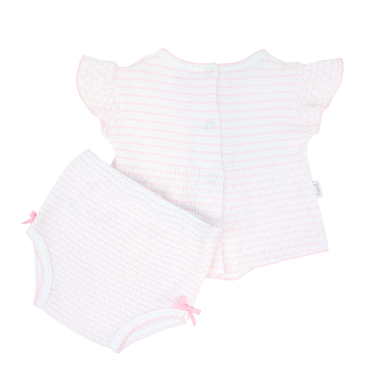 Paty Knit, 2 PC Diaper Set (Pinstripe) #331
