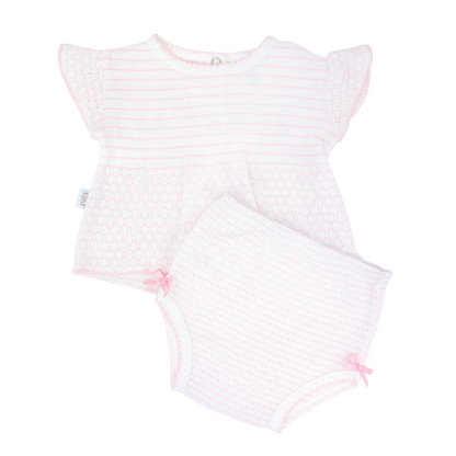 Paty Knit, 2 PC Diaper Set (Pinstripe) #331