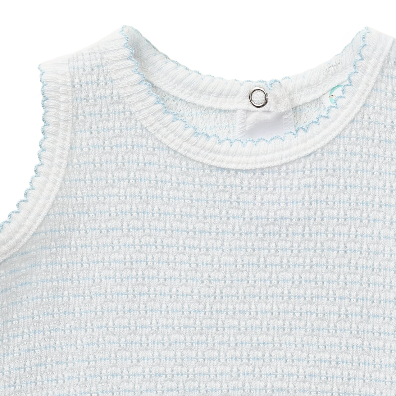 Paty Knit Pinstripe Sleeveless Diaper Set