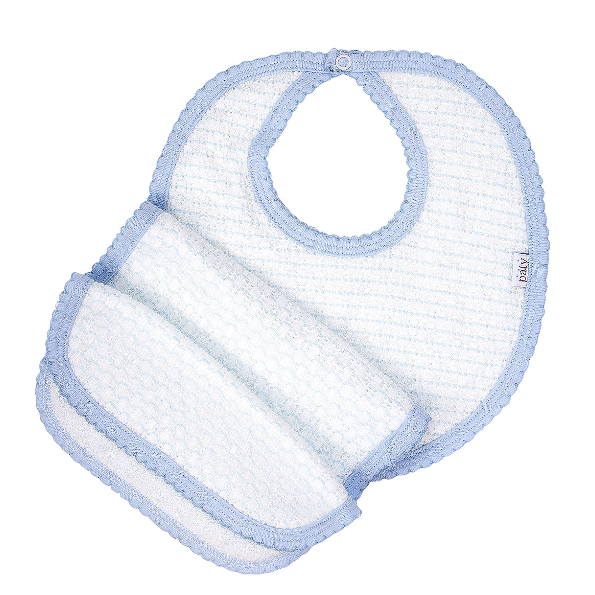 Pinstripe Bib and Burp #353J