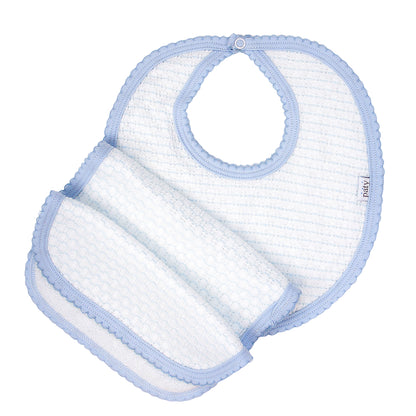Pinstripe Bib and Burp #353J