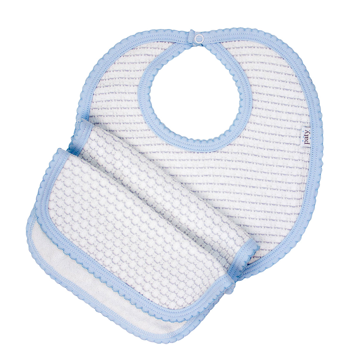 Pinstripe Bib and Burp #353J