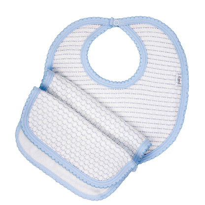 Pinstripe Bib and Burp #353J