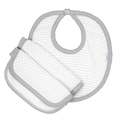 Pinstripe Bib and Burp #353J