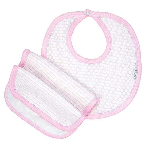 Pinstripe Bib and Burp #353J