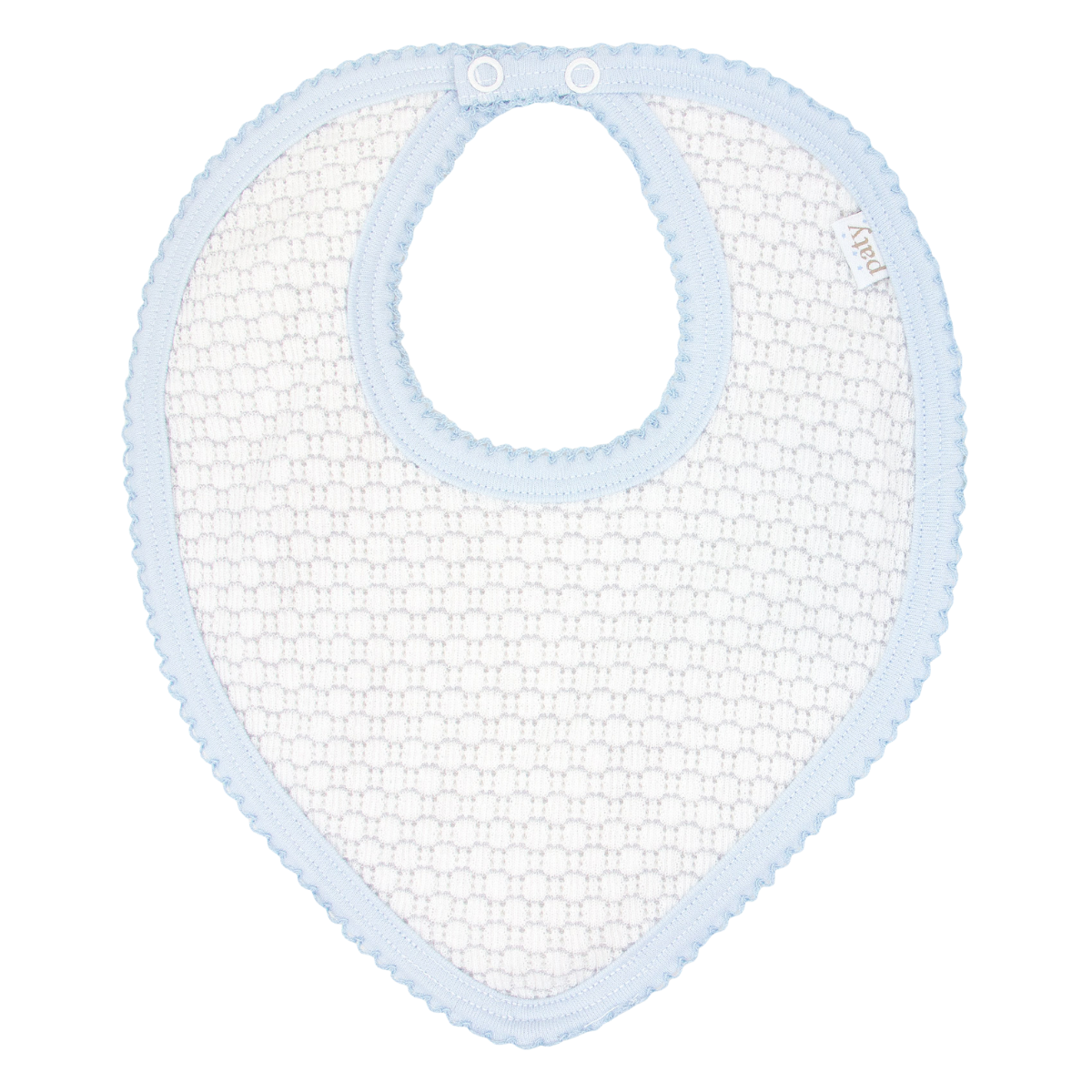 Pinstripe Bandana Bib, Soft Pima Trim