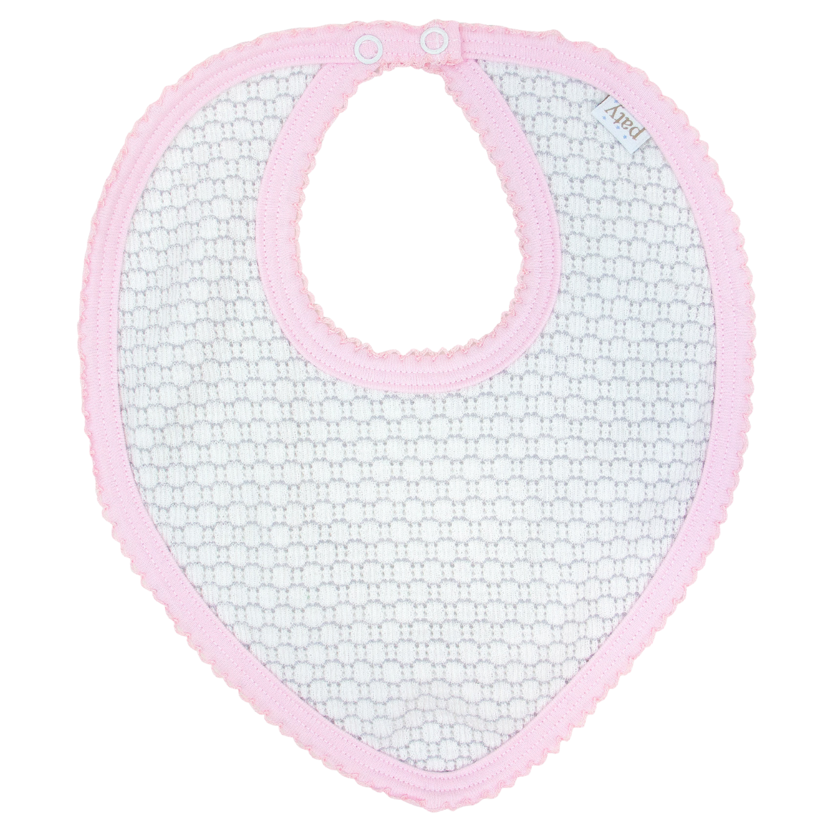 Pinstripe Bandana Bib, Soft Pima Trim
