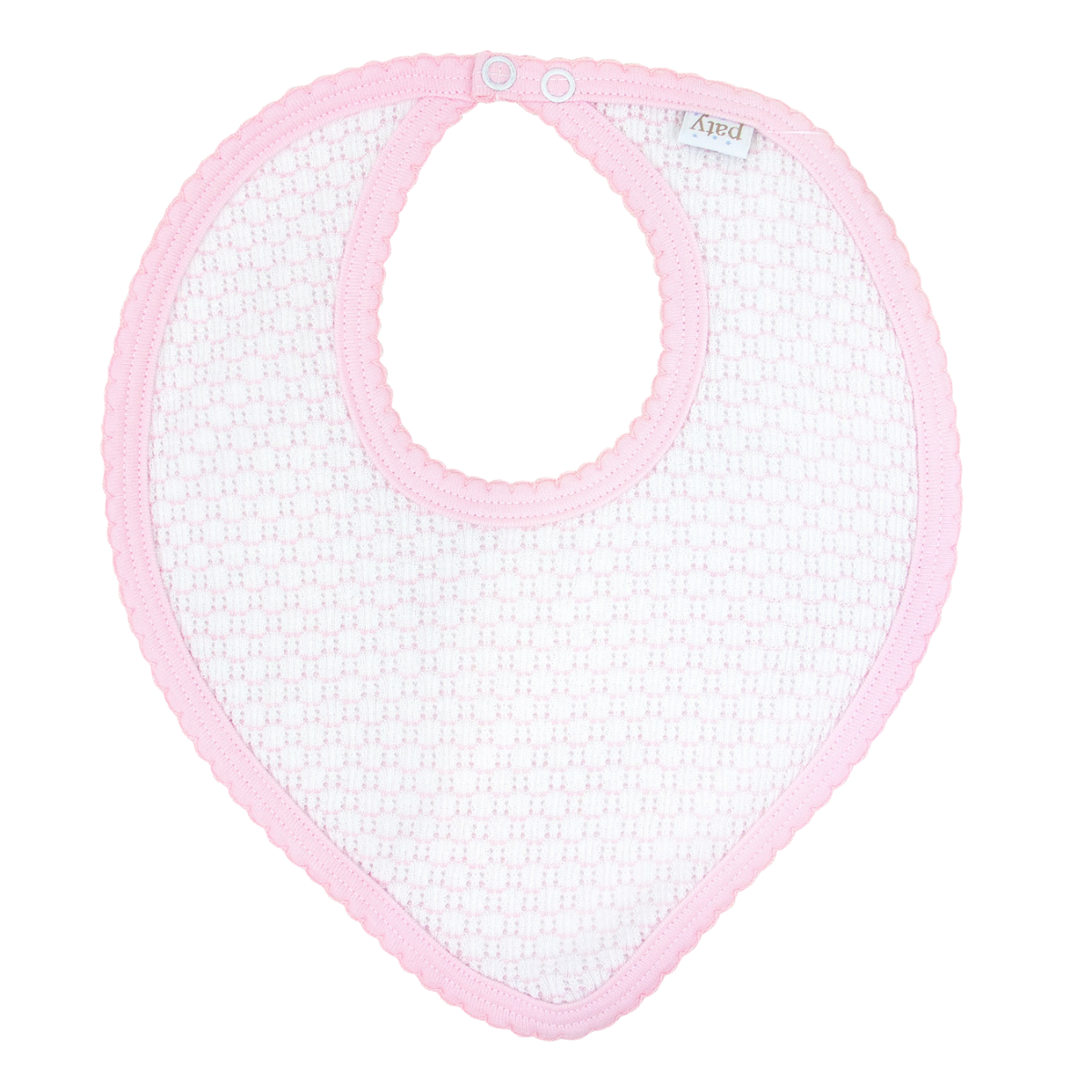 Pinstripe Bandana Bib, Soft Pima Trim