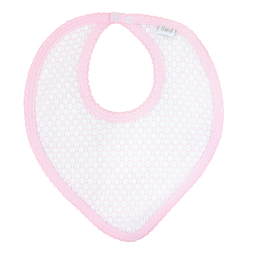 Pinstripe Bandana Bib, Soft Pima Trim