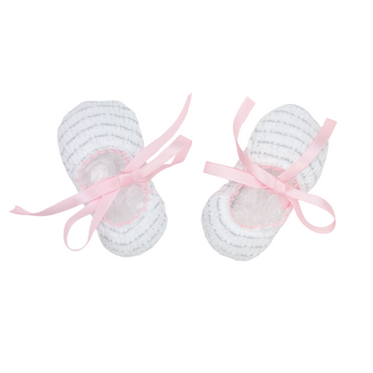 Pinstripe Ballet Slippers