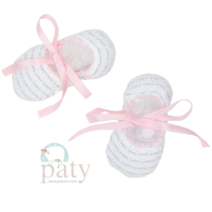 Paty Knit Pinstripe Slippers #356