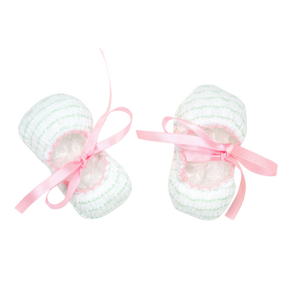 Pinstripe Ballet Slippers