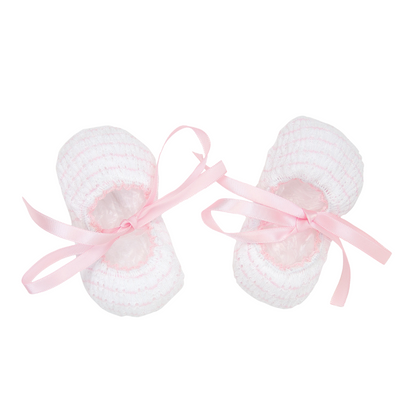 Pinstripe Ballet Slippers