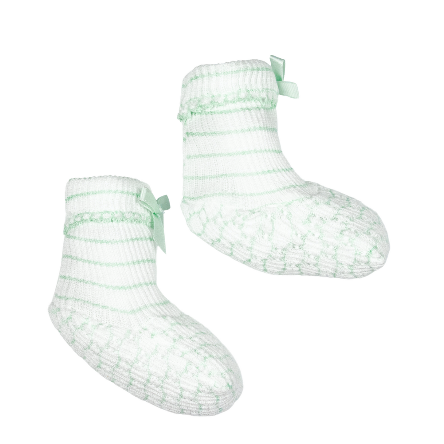 Paty Knit Booties (Pinstripe) #358