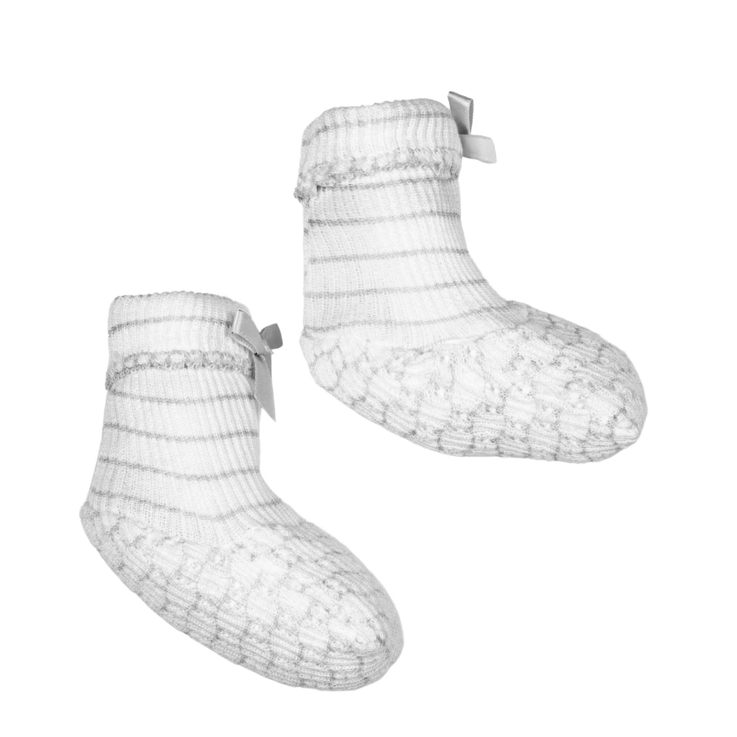 Paty Knit Booties (Pinstripe) #358