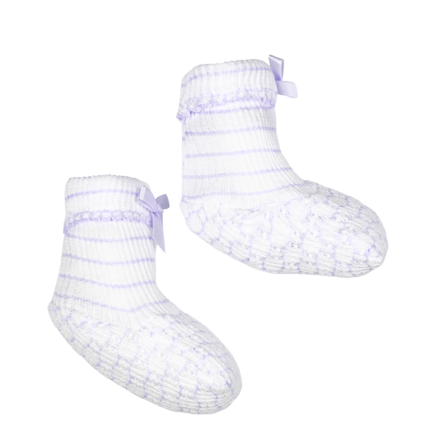 Paty Knit Booties (Pinstripe) #358