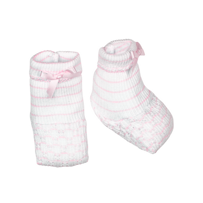 Paty Knit Booties (Pinstripe) #358