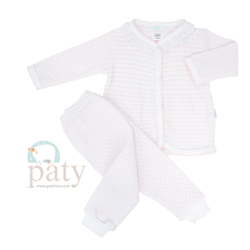 Paty Knit, Eyelet Legging Set #361LSE