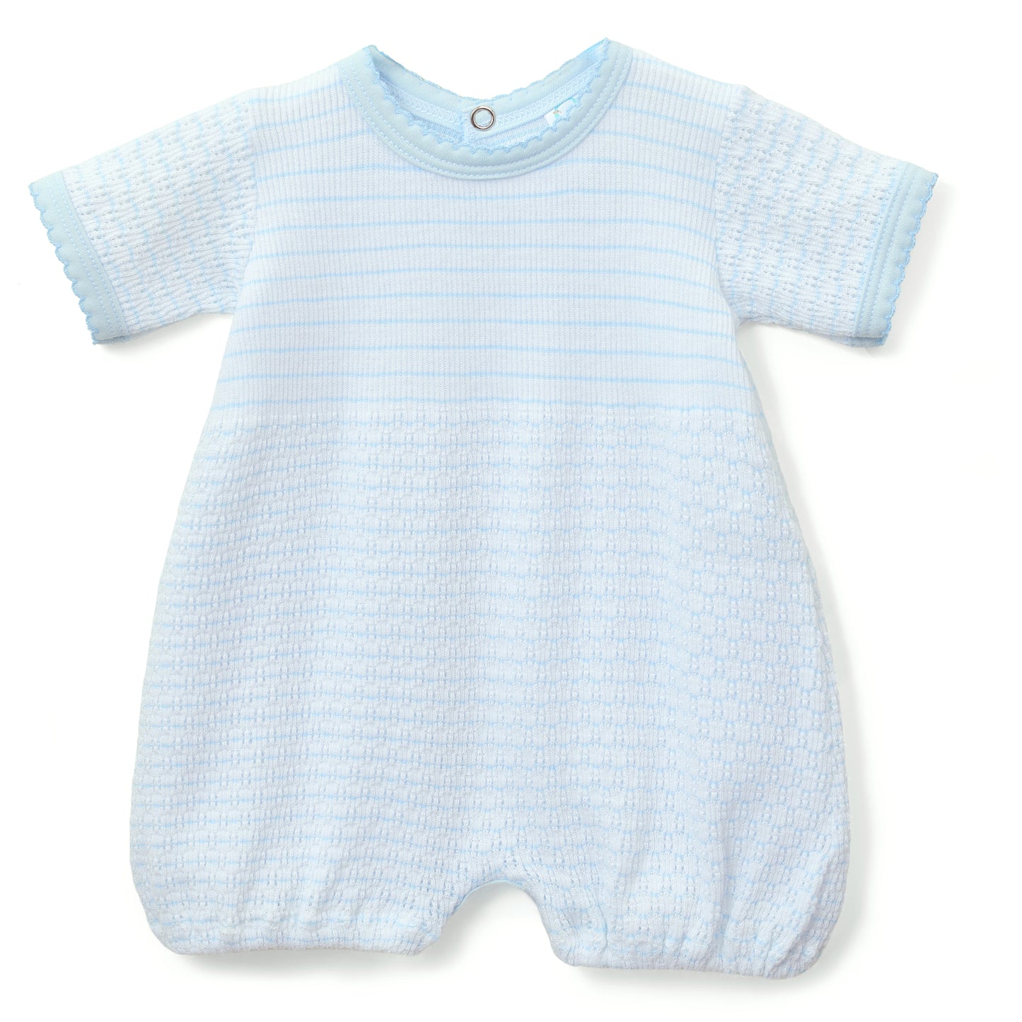 Paty Knit Pinstripe Bubble with Pima Trim