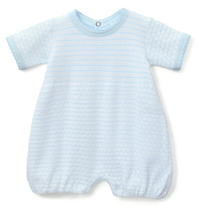 Paty Knit Pinstripe Bubble with Pima Trim