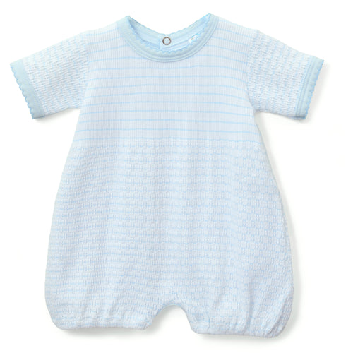 Paty Knit Pinstripe Bubble with Pima Trim