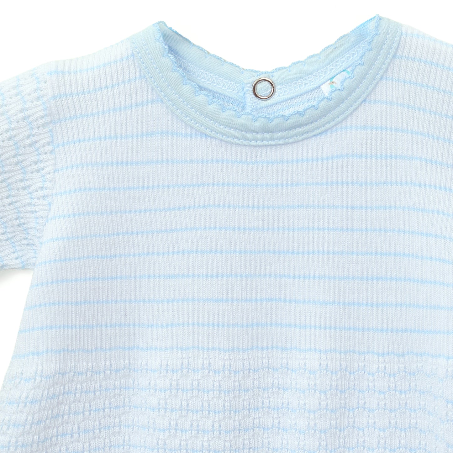 Paty Knit Pinstripe Bubble with Pima Trim