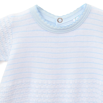Paty Knit Pinstripe Bubble with Pima Trim